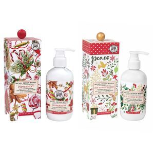 Michel Design Works Hand and Body Lotion, Peppermint AND Joy To The World. NIP